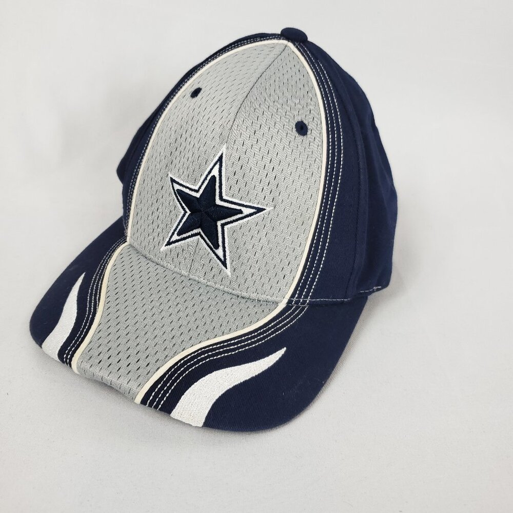 Dallas Cowboys Navy Blue/Grey Embroidered Logo Ball Cap OSFA Mesh